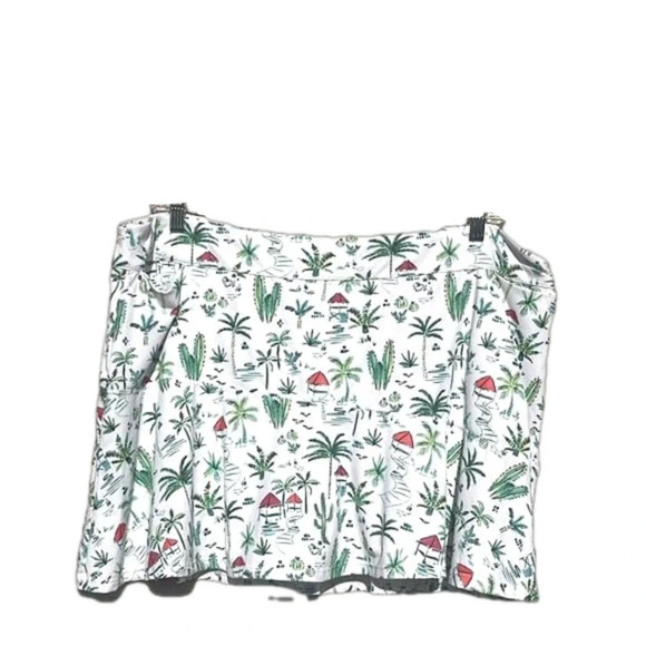 Imperfect Lillie Green tropical skort 2X skort spring summer palm trees cactus - Picture 1 of 8